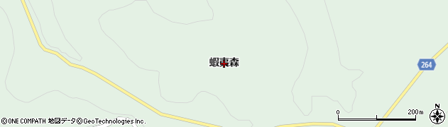 岩手県二戸市福岡（蝦夷森）周辺の地図