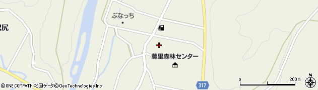 秋田県山本郡藤里町藤琴周辺の地図