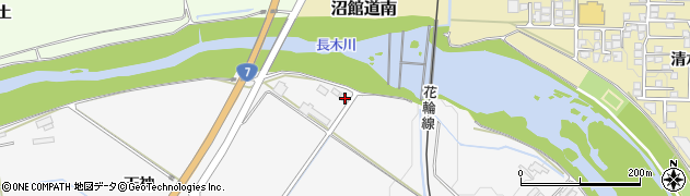 秋田県大館市片山天神7周辺の地図