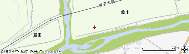 秋田県大館市沼館（飽土）周辺の地図