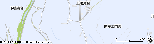 秋田県大館市川口（下鳴滝台）周辺の地図