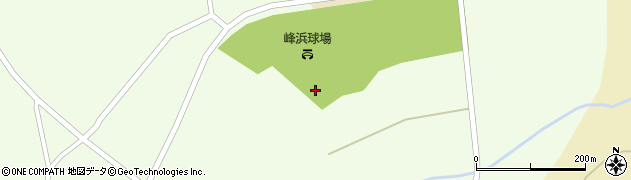 秋田県山本郡八峰町峰浜田中鳥矢場周辺の地図