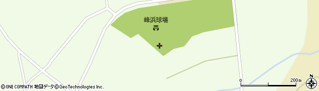 秋田県八峰町（山本郡）峰浜田中（鳥矢場）周辺の地図