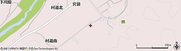 秋田県大館市東宮袋8周辺の地図