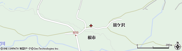 秋田県鹿角市十和田大湯根市63周辺の地図