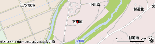 秋田県大館市東（下川原）周辺の地図