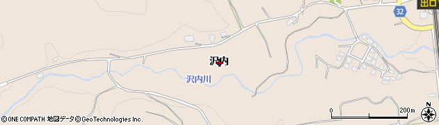 岩手県二戸市米沢沢内周辺の地図