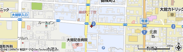 リリーほくと商事株式会社大館支店周辺の地図