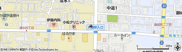 快活ＣＬＵＢ　大館店周辺の地図