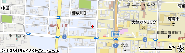 秋北バス株式会社　事業管理部観光課・貸切バスお問合わせ周辺の地図