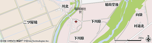 秋田県大館市東二ツ屋周辺の地図