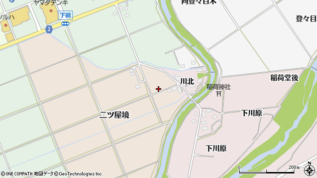 〒017-0026 秋田県大館市二ツ屋境の地図