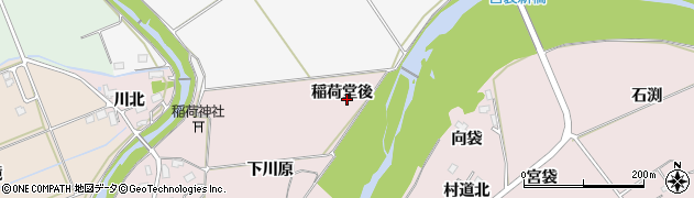 秋田県大館市東（稲荷堂後）周辺の地図
