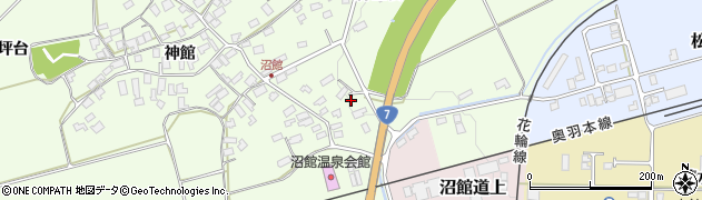 秋田県大館市沼館神田表2周辺の地図