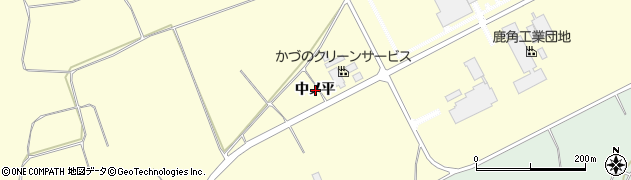 秋田県鹿角市十和田山根（中ノ平）周辺の地図