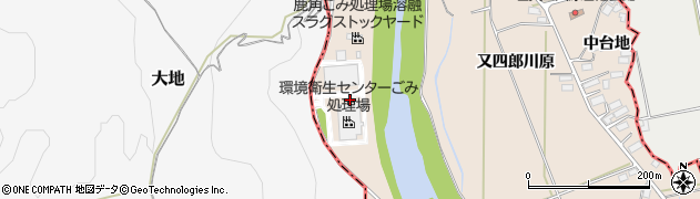 秋田県鹿角市十和田毛馬内（鹿倉崎）周辺の地図