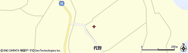 秋田県大館市岩瀬（栗木岱）周辺の地図