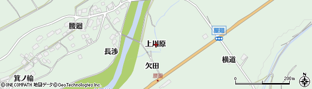 秋田県鹿角市十和田大湯上川原周辺の地図