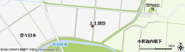 秋田県大館市大茂内（上土渕岱）周辺の地図