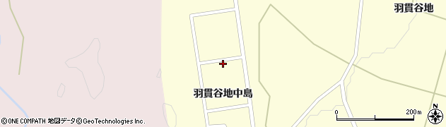 秋田県大館市岩瀬羽貫谷地中島21周辺の地図