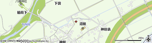 秋田県大館市沼館神田表126周辺の地図