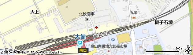 秋田県大館市松木大上4周辺の地図