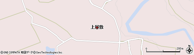秋田県大館市早口（上屋敷）周辺の地図