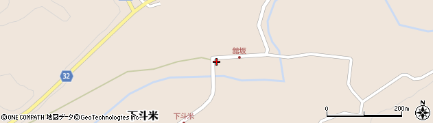 岩手県二戸市下斗米上台110周辺の地図