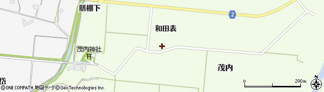 秋田県大館市茂内和田表周辺の地図