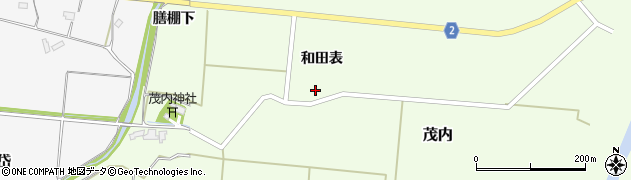秋田県大館市茂内和田表21周辺の地図