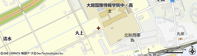 秋田県大館市松木大上70周辺の地図