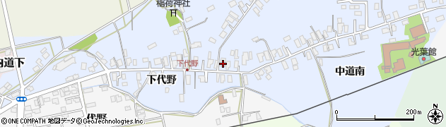 秋田県大館市下代野中道北56周辺の地図