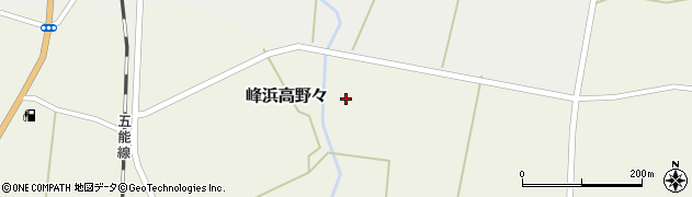秋田県八峰町（山本郡）峰浜高野々周辺の地図