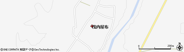 秋田県大館市雪沢茂内屋布周辺の地図
