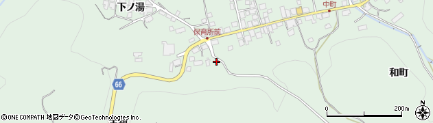 秋田県鹿角市十和田大湯大湯228周辺の地図