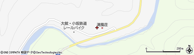 秋田県大館市雪沢（大滝）周辺の地図