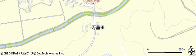 秋田県鹿角市十和田山根（万養田）周辺の地図