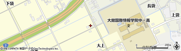 秋田県大館市松木大上14周辺の地図