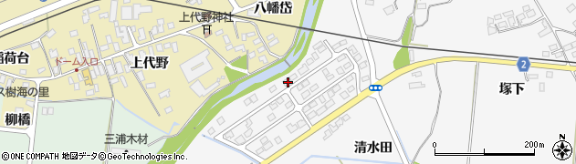 秋田県大館市大茂内諏訪下62周辺の地図