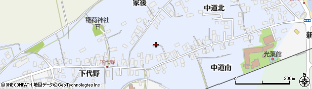 秋田県大館市下代野中道北59周辺の地図