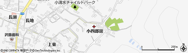 岩手県二戸市堀野小四郎舘周辺の地図