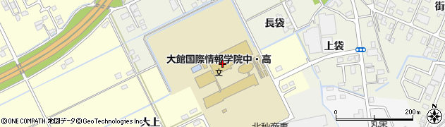 秋田県大館市松木大上25周辺の地図