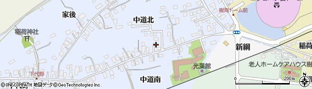 秋田県大館市下代野中道北31周辺の地図