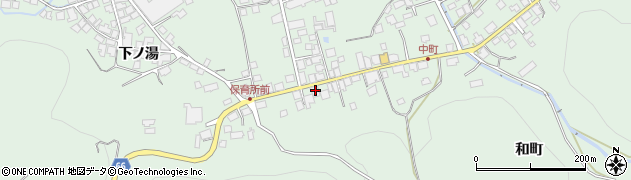 秋田県鹿角市十和田大湯大湯204周辺の地図