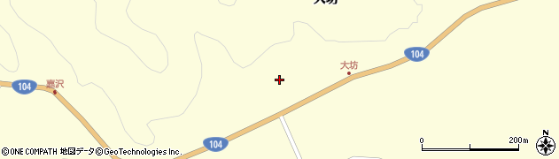 青森県田子町（三戸郡）山口（八幡平）周辺の地図