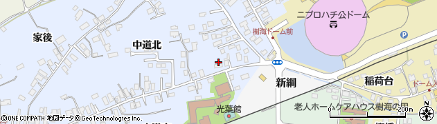 秋田県大館市下代野中道北24周辺の地図
