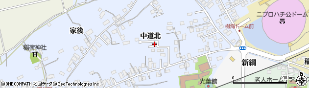 秋田県大館市下代野中道北30周辺の地図
