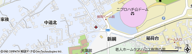 秋田県大館市下代野中道北23周辺の地図