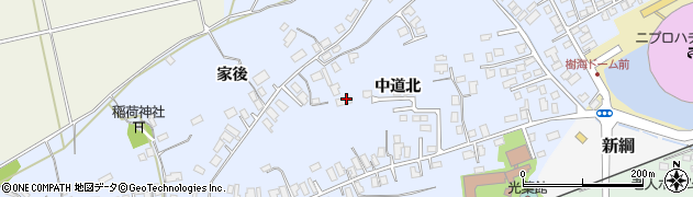 秋田県大館市下代野（中道北）周辺の地図