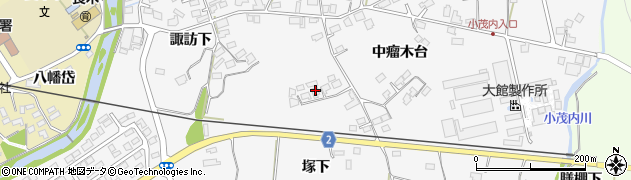 秋田県大館市大茂内（塚下）周辺の地図